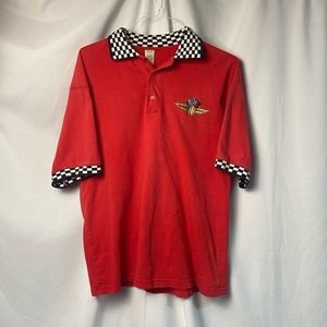 Vintage 90s racing polo from the Indianapolis motor speedway